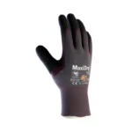 ATG MaxiDry® 56-424 Oil Repellent Gloves - Palm Coated, Ultra-Thin, Flexible, Comfortable, Silicone-Free, EN Certified -12 PAIR PER BOX