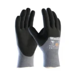 ATG MaxiCut® Oil™ 44-505 Cut Resistant Gloves - 3/4 Coated, 24 cm Length, 1.30 mm Palm Thickness, Silicone-Free, EN 388 & ANSI Certified, Ideal for Oily and Wet Environments -12 PAIR PER BOX
