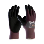 ATG MaxiDry® 56-425 Oil Repellent Gloves with 3/4 Coated Knitwrist, Ultra-Thin & Flexible, EN 388 Certified, LIQUItech®, ERGOtech®, GRIPtech® Technologies -12 PAIR PER BOX