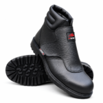 Heat Weld Men's S1 HRO Welding Safety Shoes – Steel Toe Cap Leather Boots with Heat Resistant Sole, Velcro Lace - Image 3
