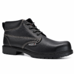 Heat X Men's S1 HRO SRC Safety Boots – Steel Toe Cap Leather Boots with Anti-Static, Oil & Acid Resistant Rubber Sole