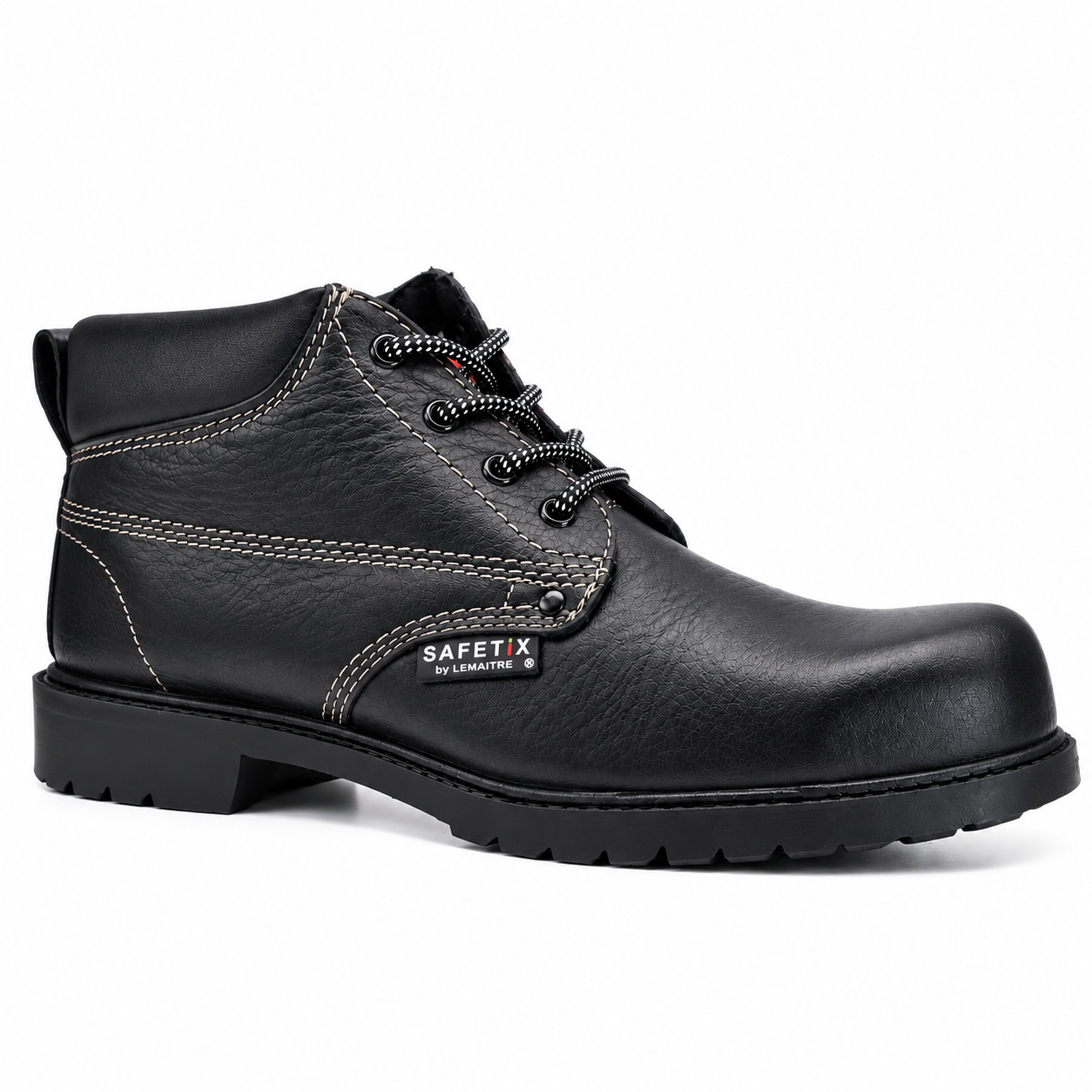HEAT X (1) Heat X Men's S1 HRO SRC Safety Boots – Steel Toe Cap Leather Boots with Anti-Static, Oil & Acid Resistant Rubber Sole - Image 1