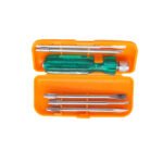 ERF Screwdriver Set (5 Pcs) with Magnetic Tips, Transparent Handle, Spring Steel Blade, Neon Bulb Tester - Image 4