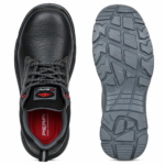 PERF Zest Lite Plus Men's S1 Lightweight Safety Shoes – Steel Toe Cap Leather Shoes with Antibacterial Lining, Breathable Comfort & PU Sole for Industrial & Daily Work Use - Image 2
